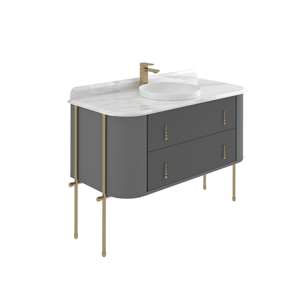 Orka Felice 107 cm Metal Ayaklı Banyo Dolabı Alt Modülü