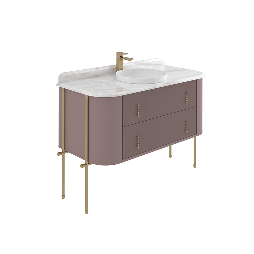 OrkaFelice 100 cm Metal Ayaklı Banyo Dolabı Alt Modülü