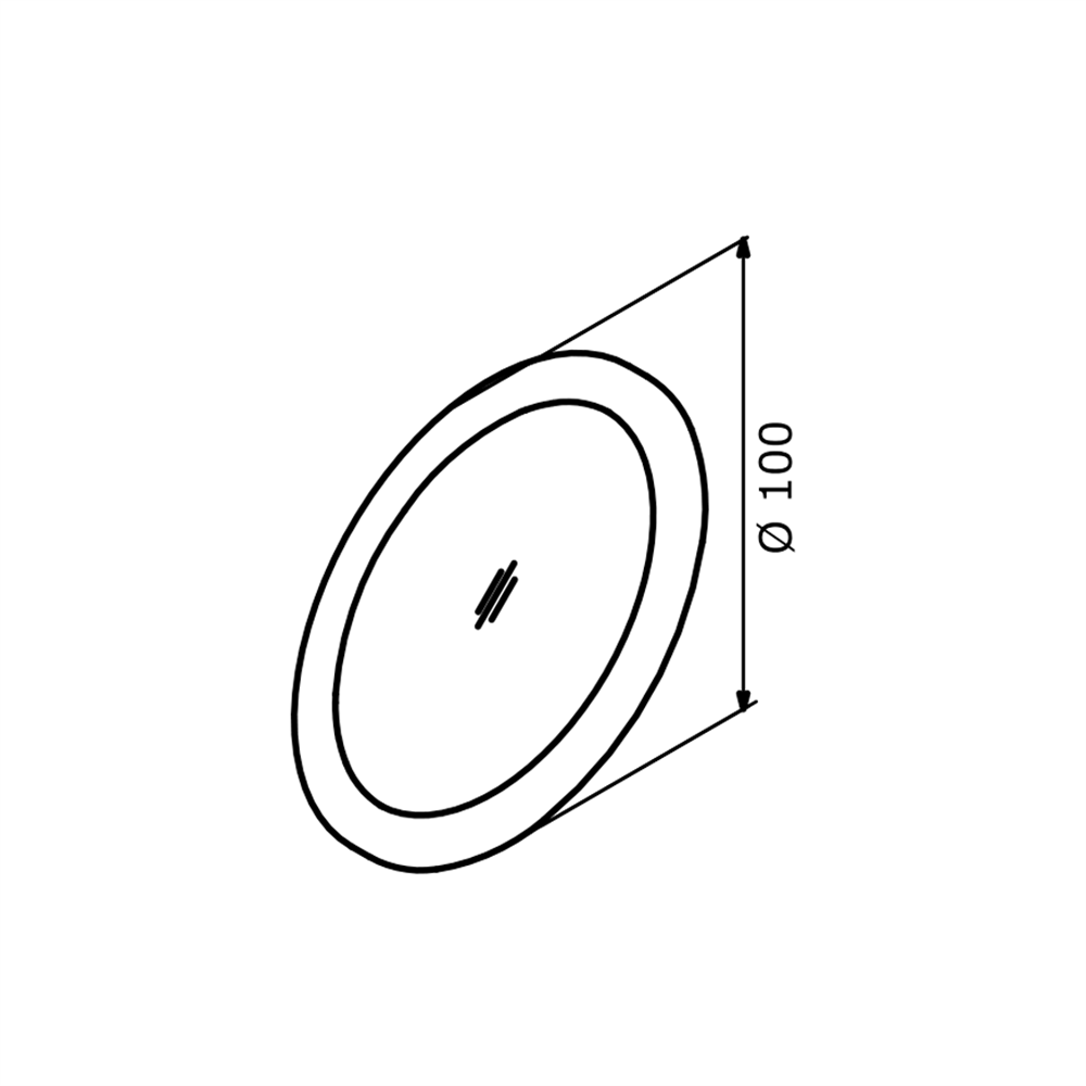 Orka Felice 100 cm Oval Çerçeveli Ledli Ayna