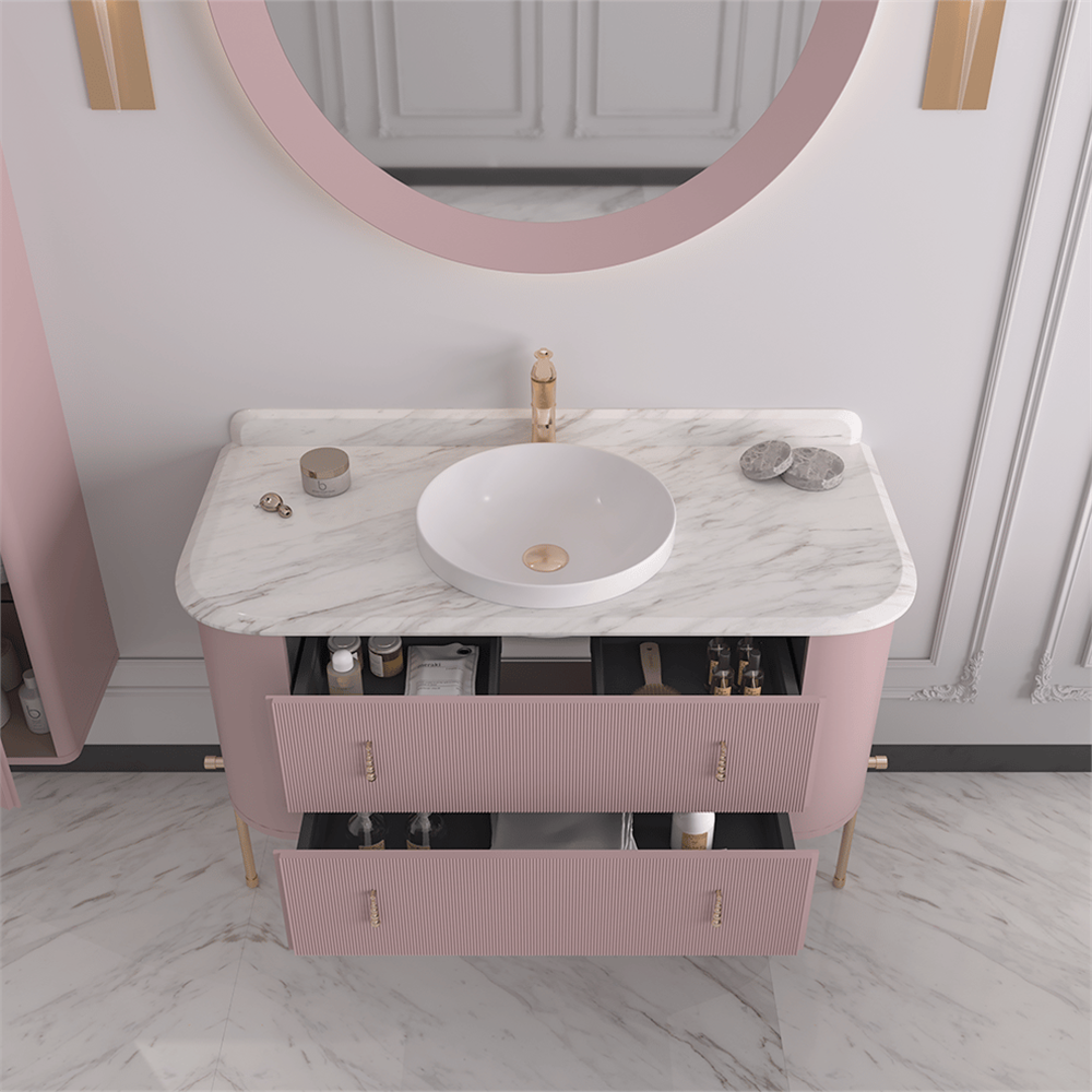 Orka Felice 120 cm Metal Ayaklı Banyo Dolabı