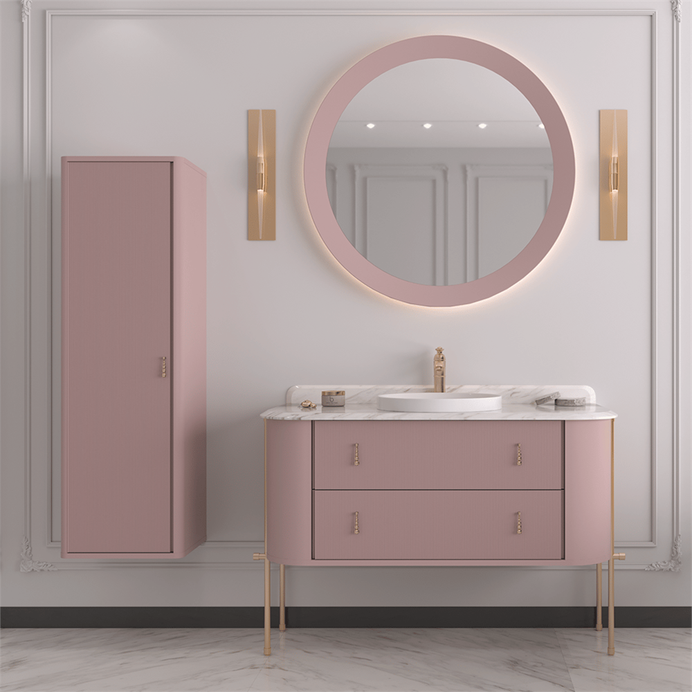 Orka Felice 127 cm Metal Ayaklı Banyo Dolabı Alt Modülü
