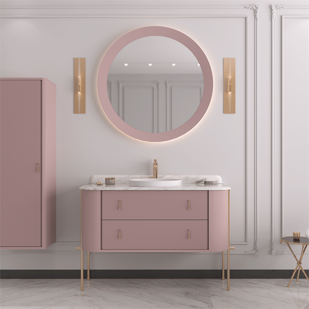 OrkaFelice 120 cm Metal Ayaklı Banyo Dolabı