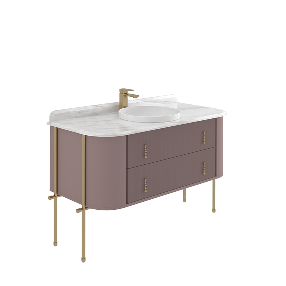 Orka Felice 147 cm Metal Ayaklı Banyo Dolabı Alt Modülü