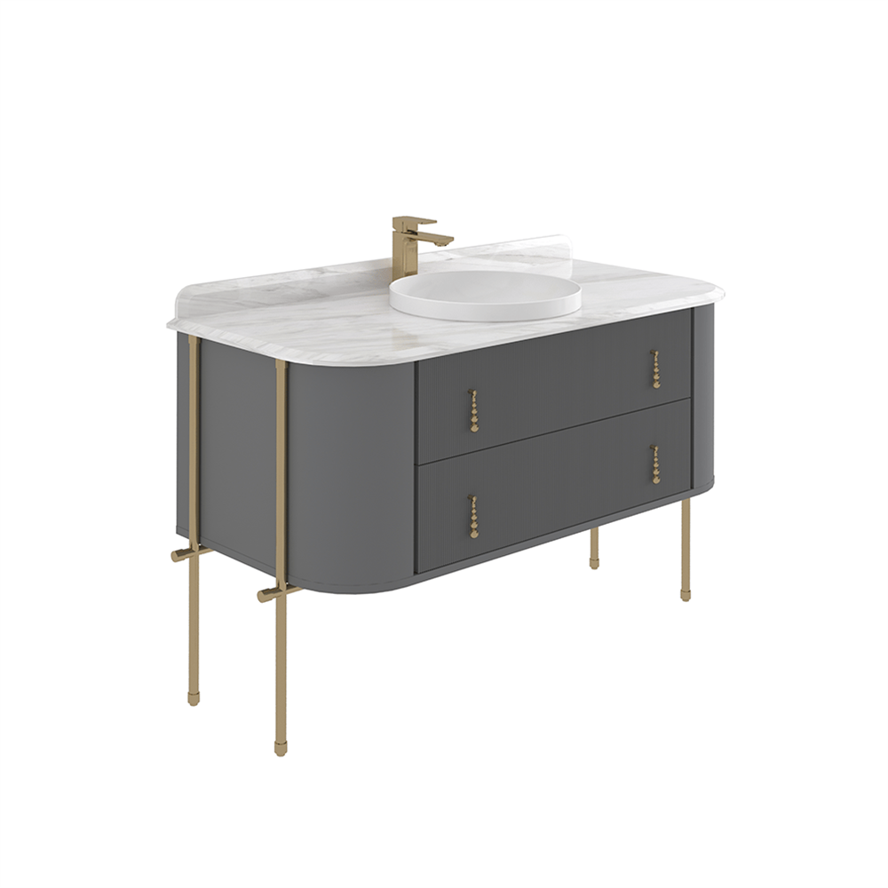 Orka Felice 147 cm Metal Ayaklı Banyo Dolabı Alt Modülü