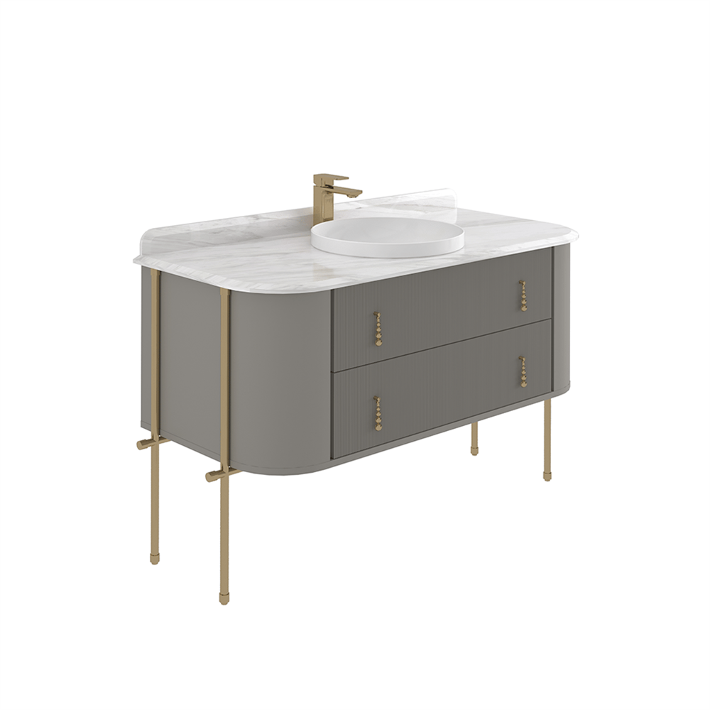 Orka Felice 147 cm Metal Ayaklı Banyo Dolabı Alt Modülü
