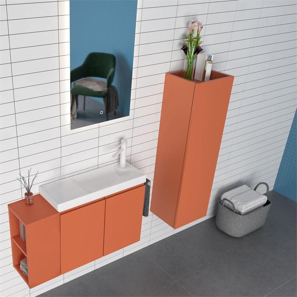 Orka Ferla 80 cm Banyo Dolabı