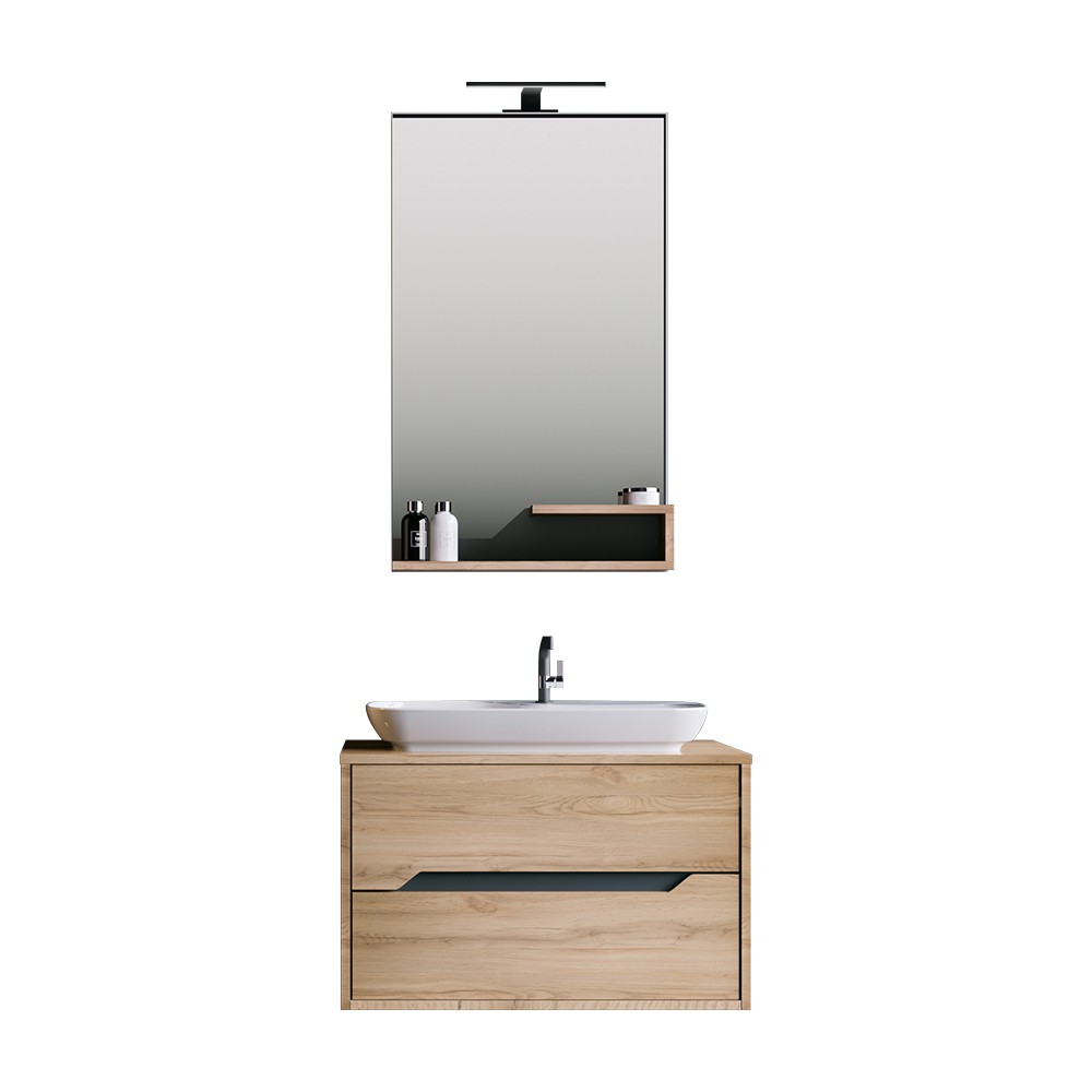 OrkaGalia 80 cm Banyo Dolabı