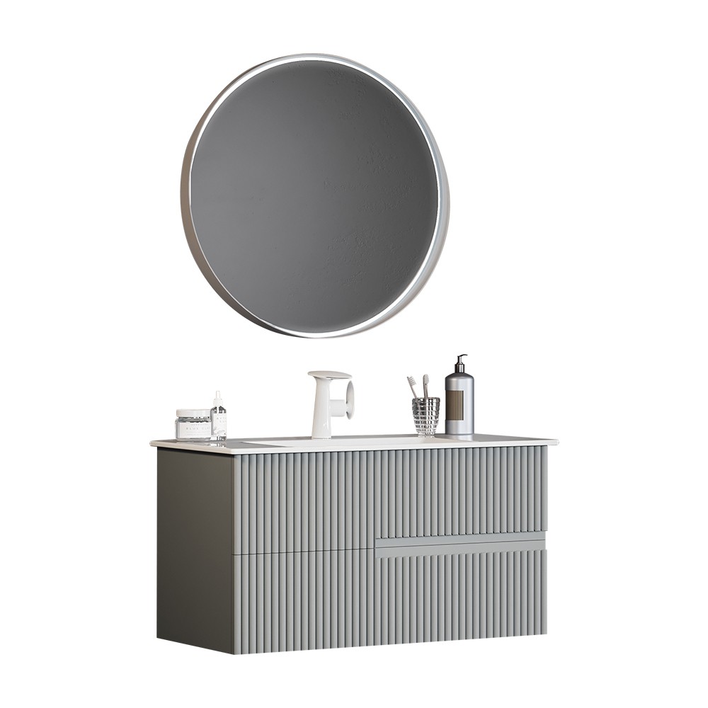 OrkaMoonlight 90 cm Banyo Dolabı