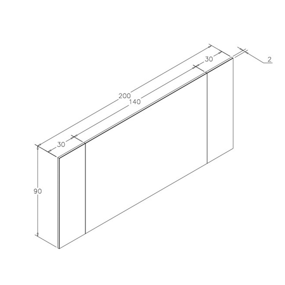 Orka Boxes 200x90 Ayna