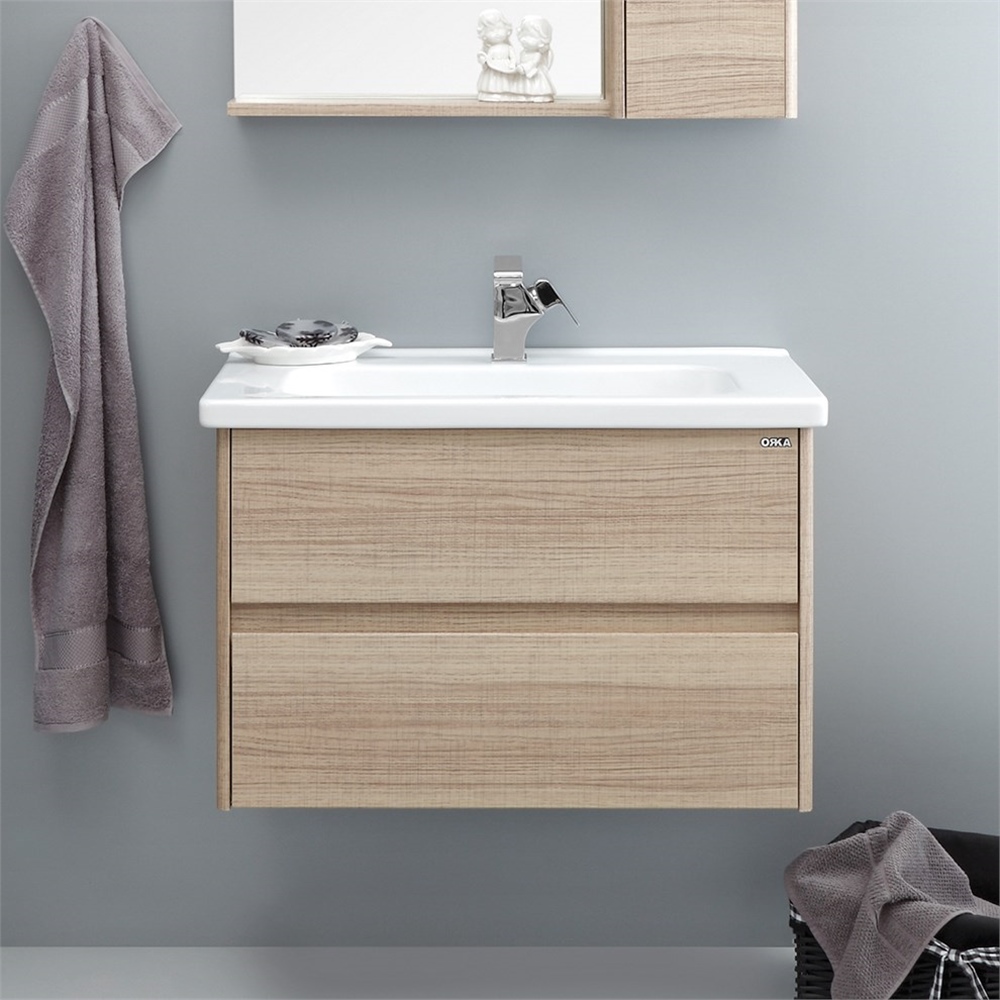 Orka Düden 80 cm Çekmeceli Banyo Dolabı Alt Modülü