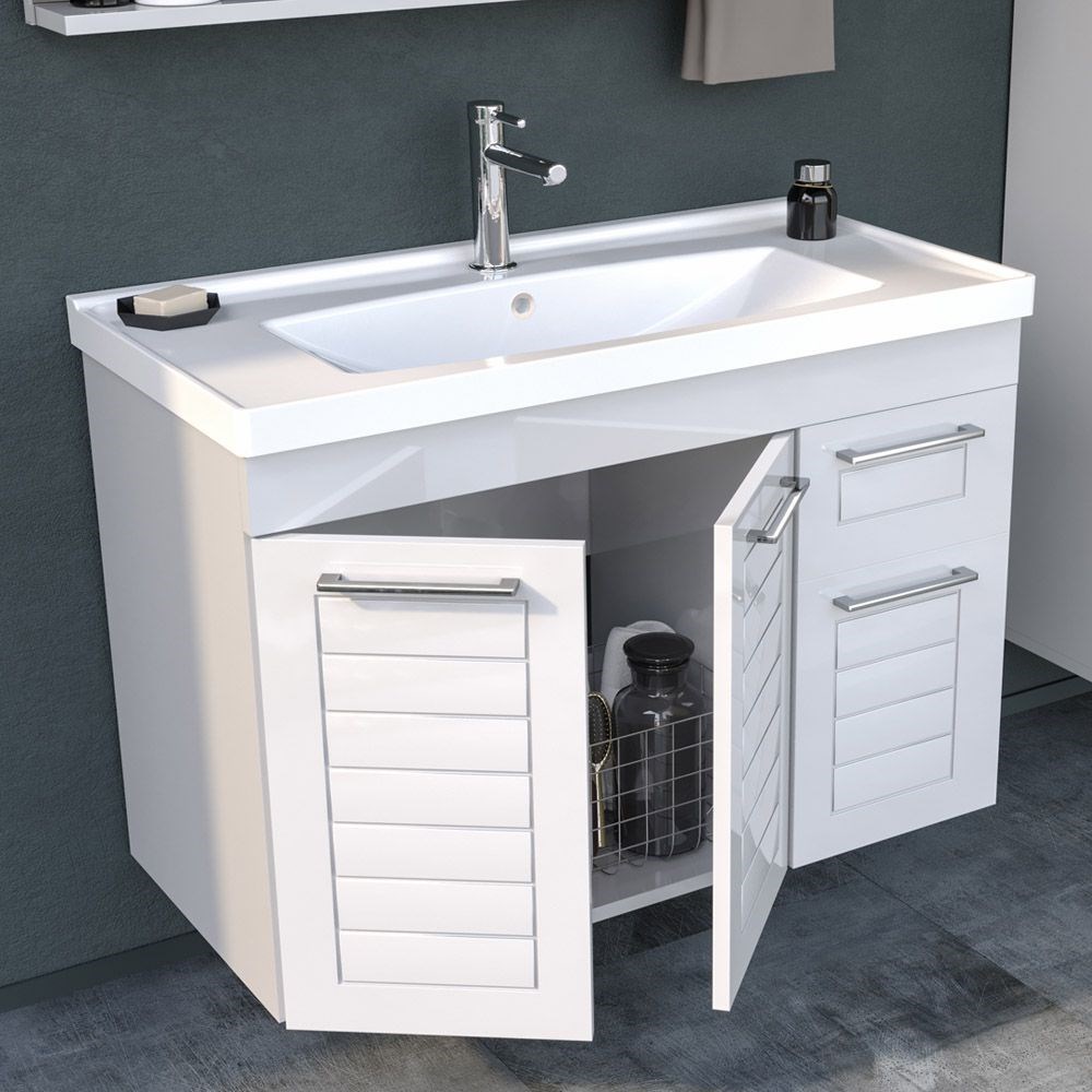 Orka Perge 100 cm Banyo Dolabı Alt Modülü