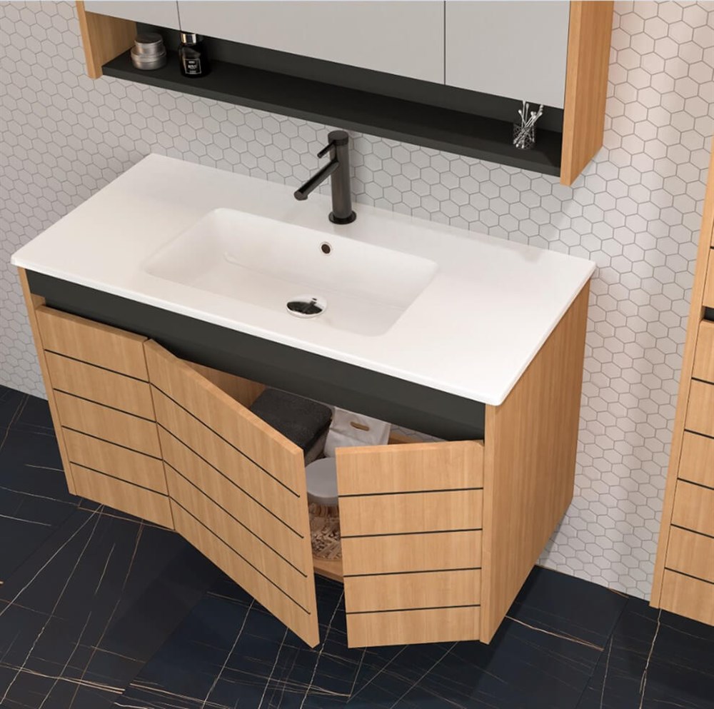 Orka Ricato 100 cm Banyo Dolabı Alt Modülü