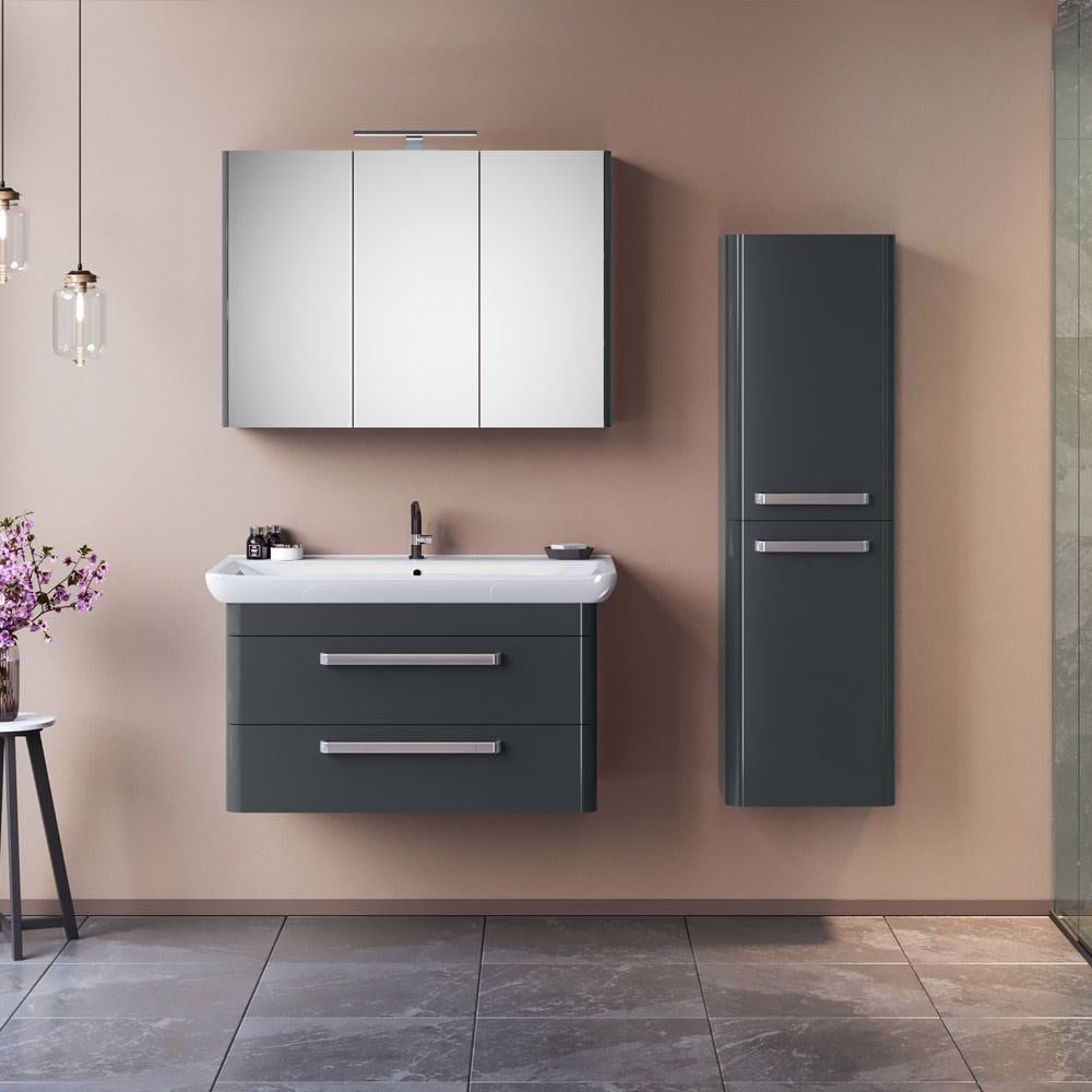 Orka Rose 100 cm Banyo Dolabı
