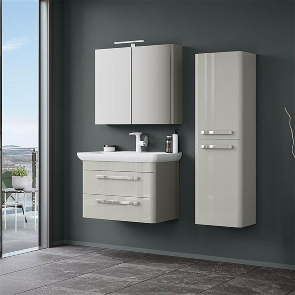 Orka Rose 80 cm Banyo Dolabı