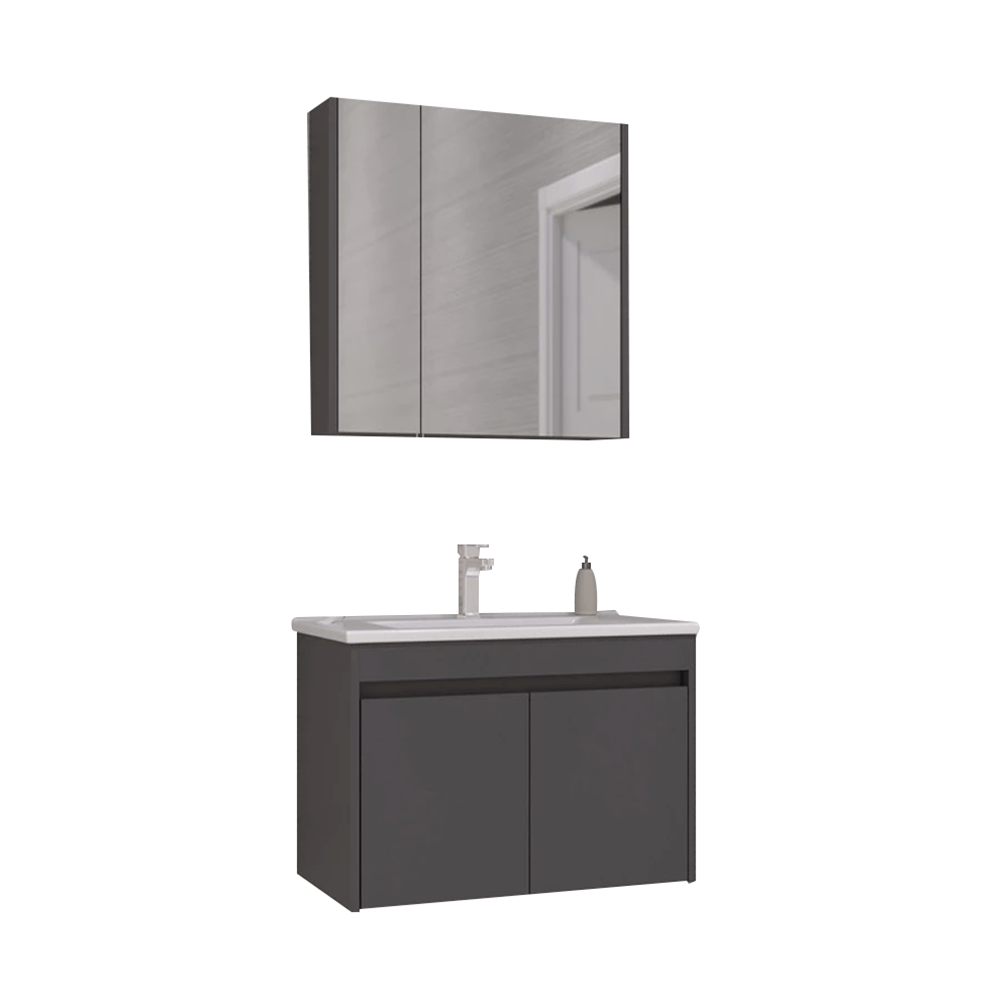 OrkaSide 65 cm Kapaklı Banyo Dolabı