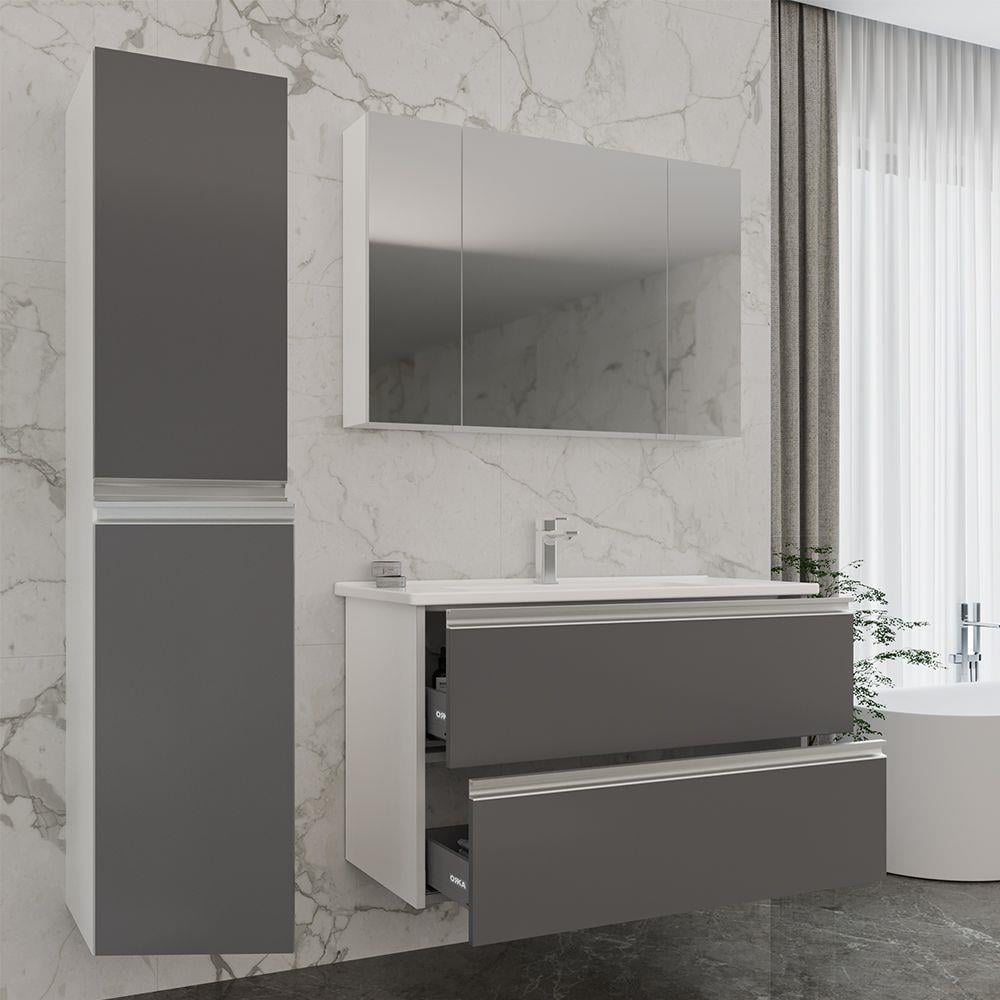 Orka Terme 120 cm Çekmeceli Banyo Dolabı