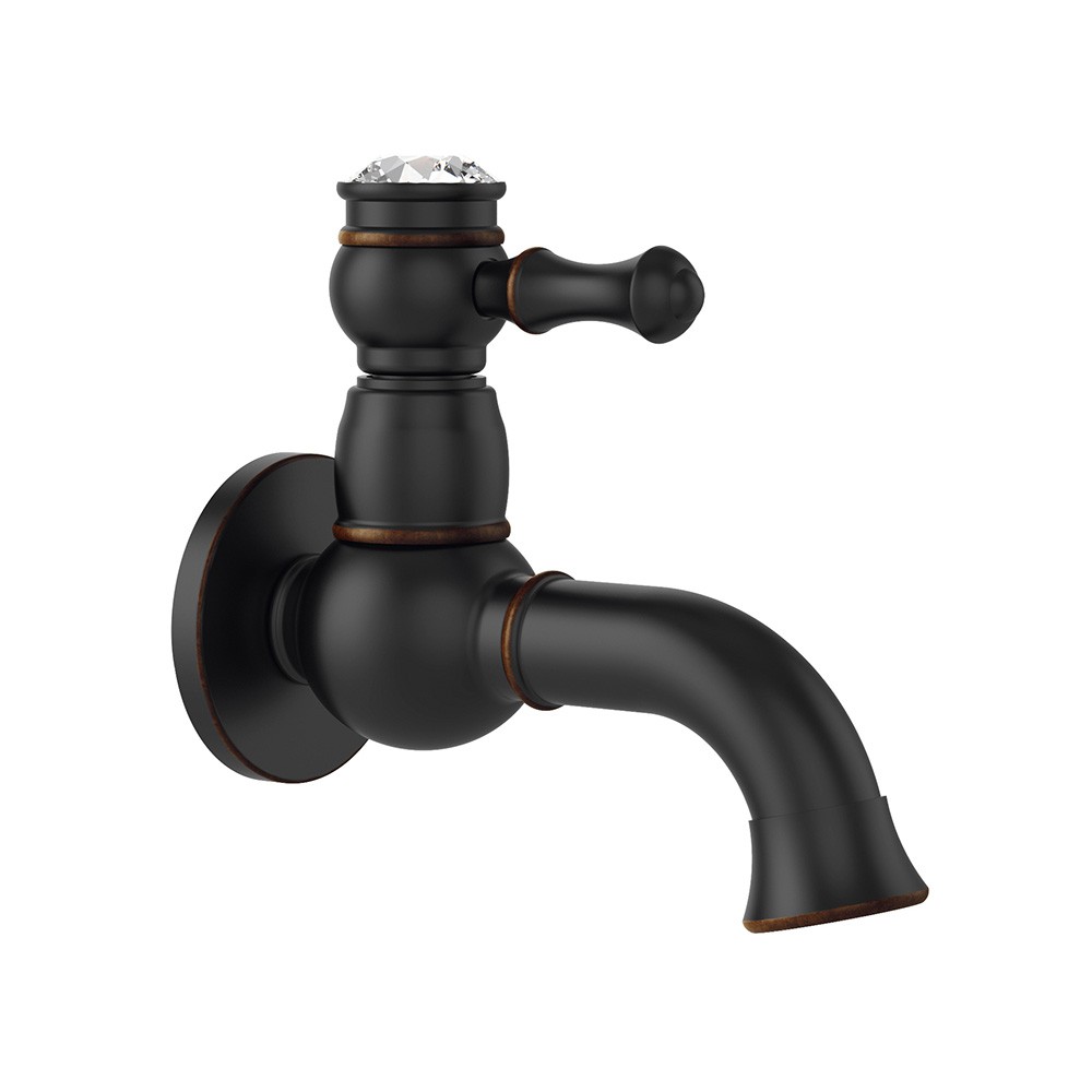 OrkaTopkapı Siyah Antik Aç-Kapa Musluk