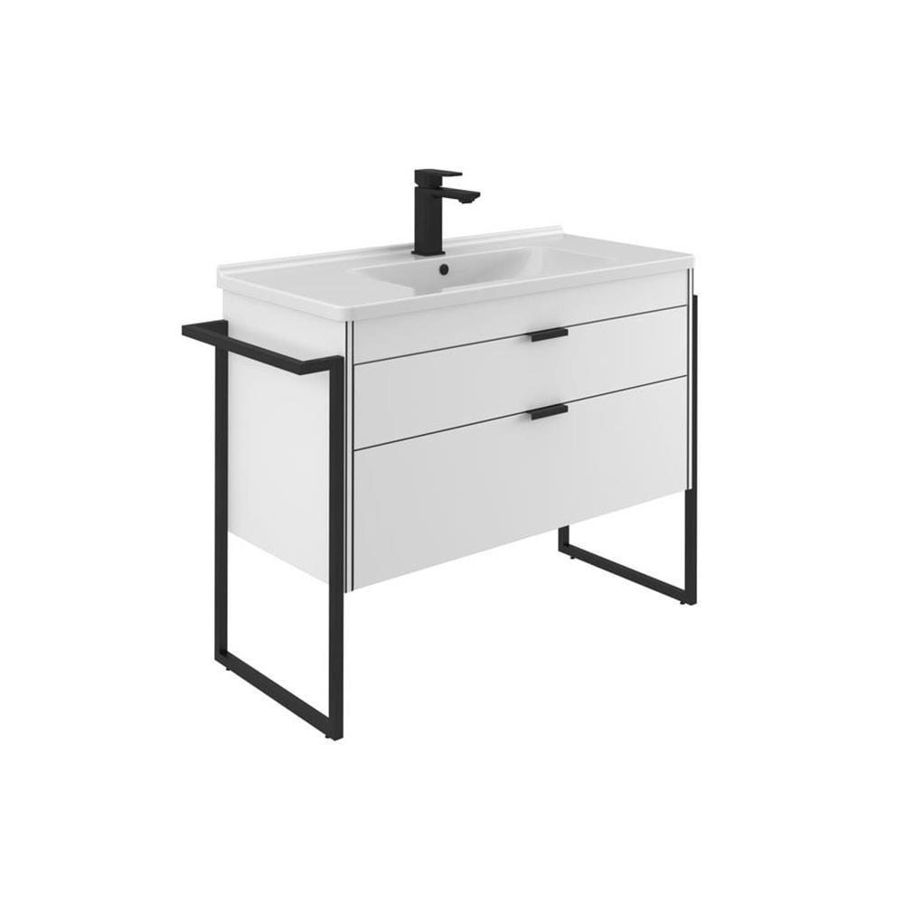 Orka Trio 100 cm Ayaklı Çekmeceli Banyo Dolabı Alt Modülü