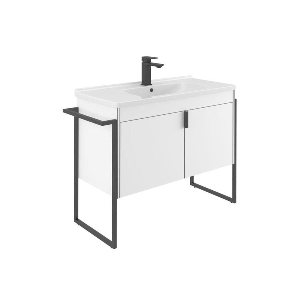 Orka Trio 100 cm Ayaklı Kapaklı Banyo Dolabı Alt Modülü