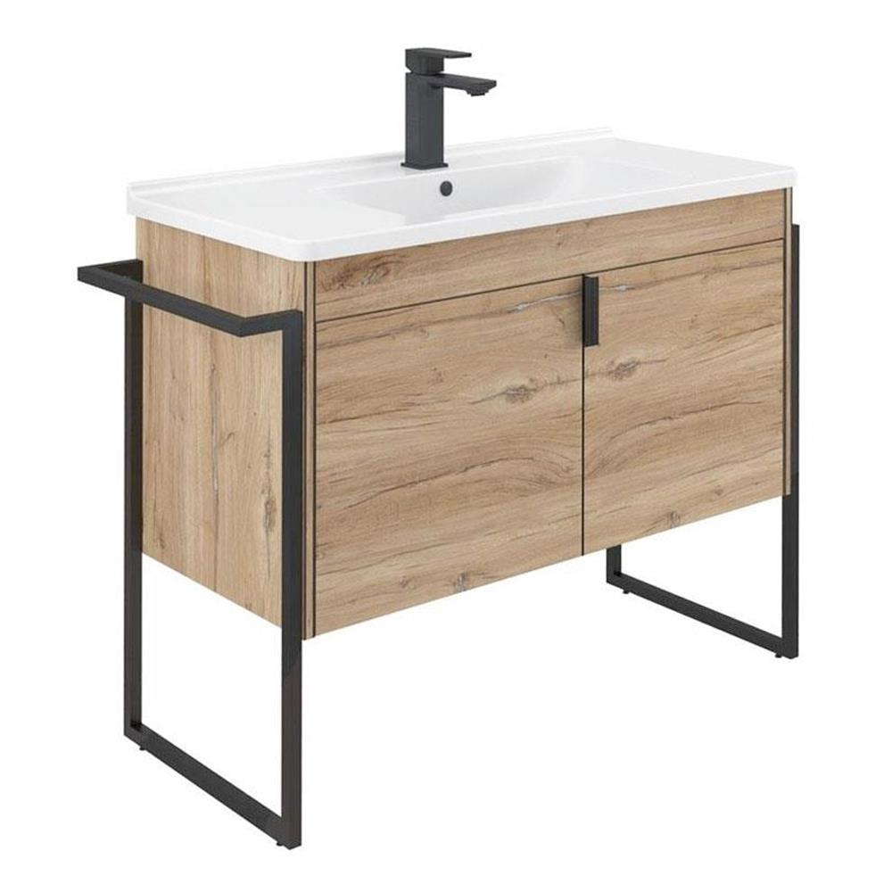 Orka Trio 100 cm Ayaklı Kapaklı Banyo Dolabı Alt Modülü