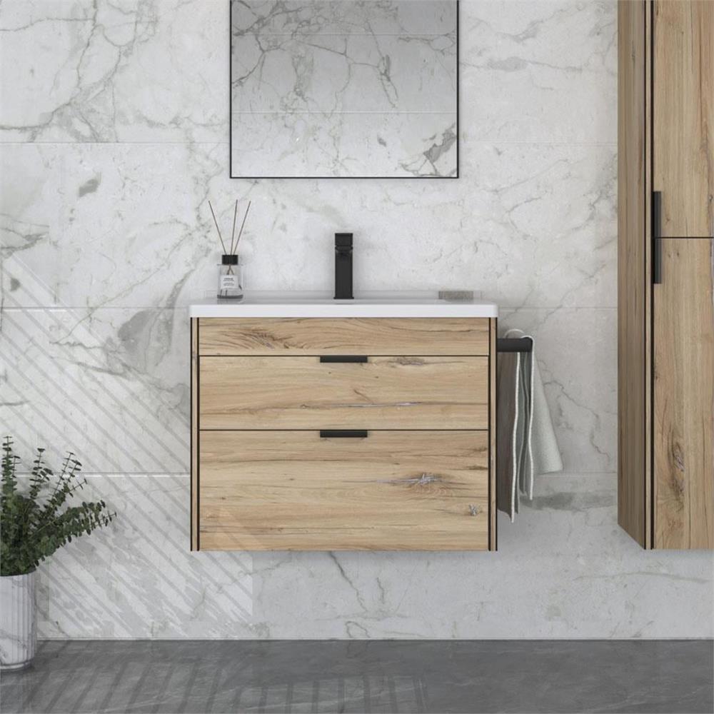 Orka Trio 65 cm Asma Çekmeceli Banyo Dolabı Alt Modülü