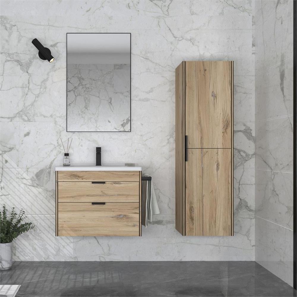 Orka Trio 65 cm Asma Çekmeceli Banyo Dolabı
