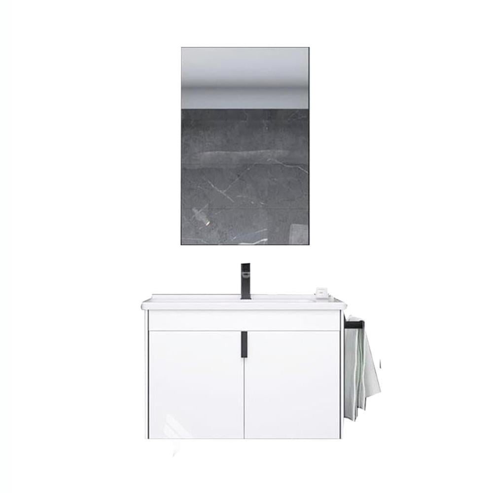 OrkaTrio 65 cm Asma Kapaklı Banyo Dolabı