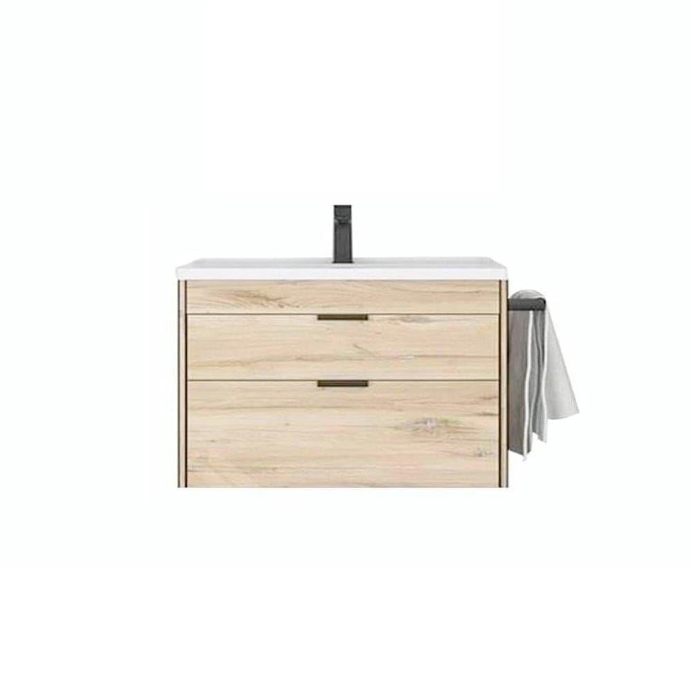 OrkaTrio 80 cm Asma Çekmeceli Banyo Dolabı Alt Modülü