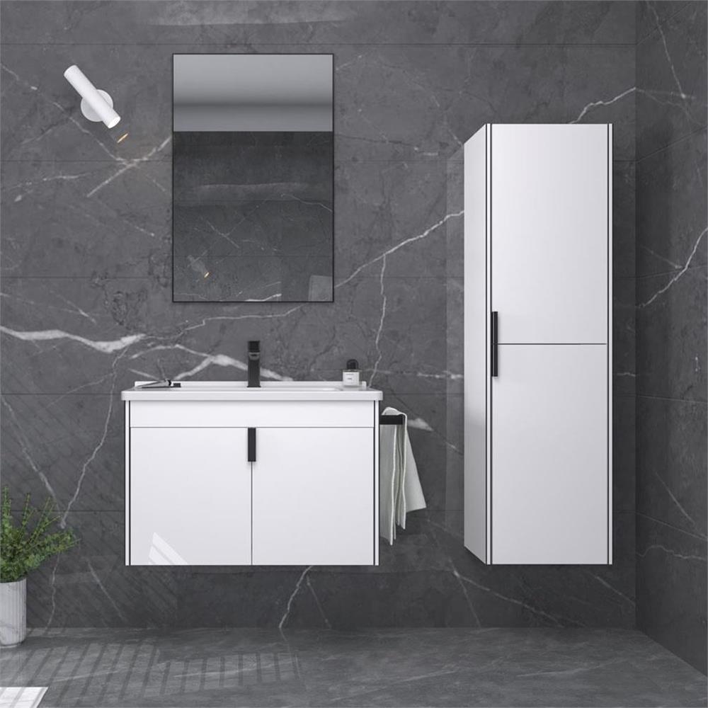 Orka Trio 80 cm Asma Kapaklı Banyo Dolabı
