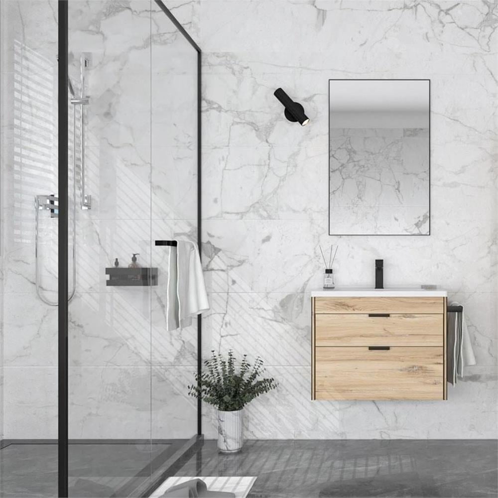 Orka Trio 85 cm Asma Çekmeceli Banyo Dolabı