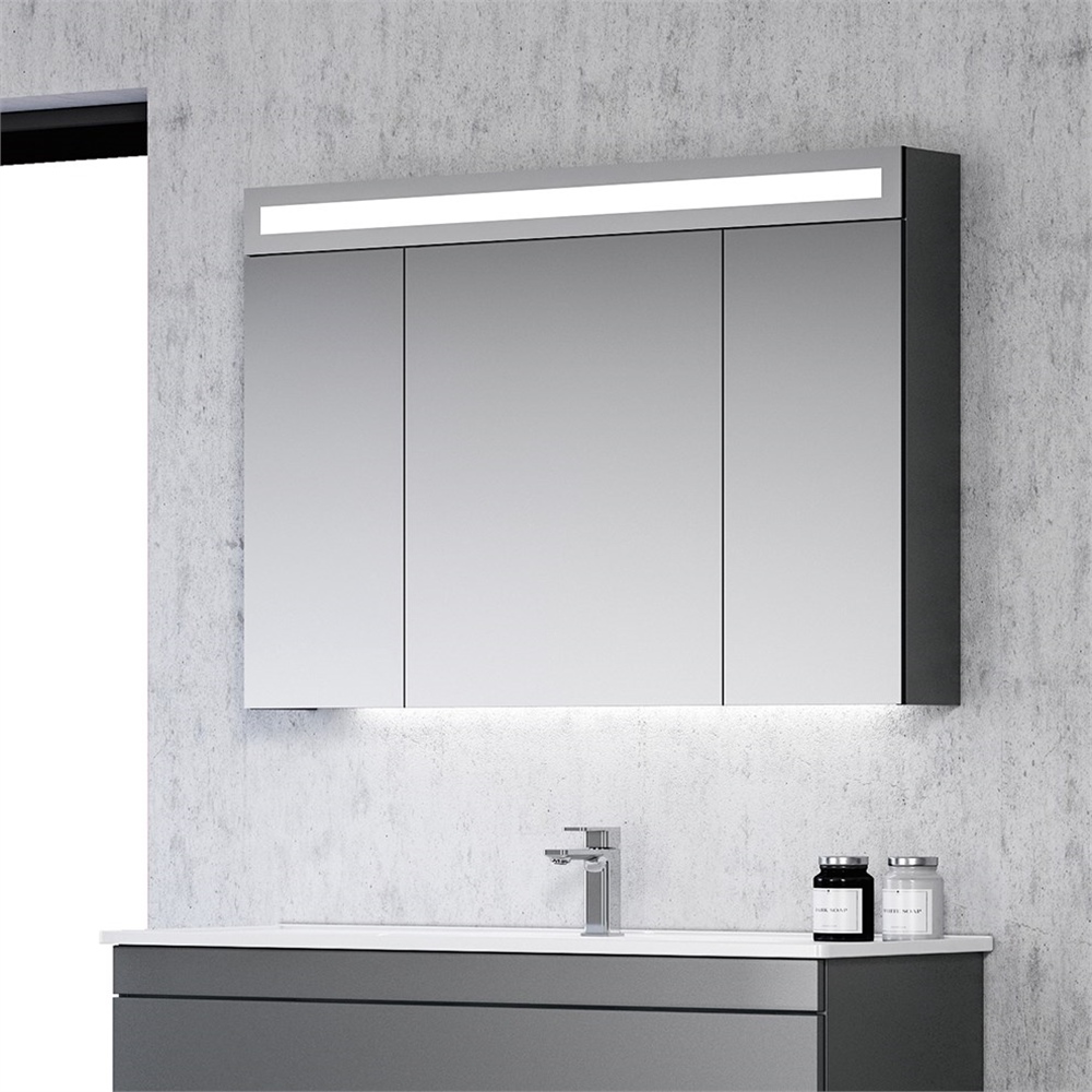 Orka Varna 110 cm Ledli Dolaplı Ayna