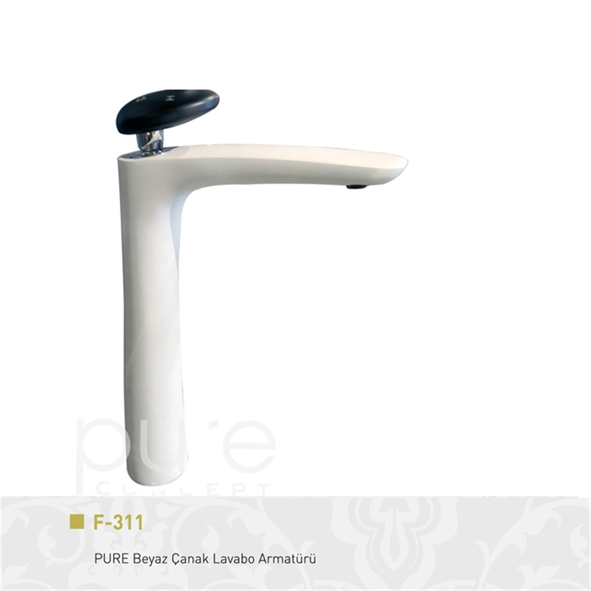 Pure | Beyaz Çanak Lavabo Armatürü