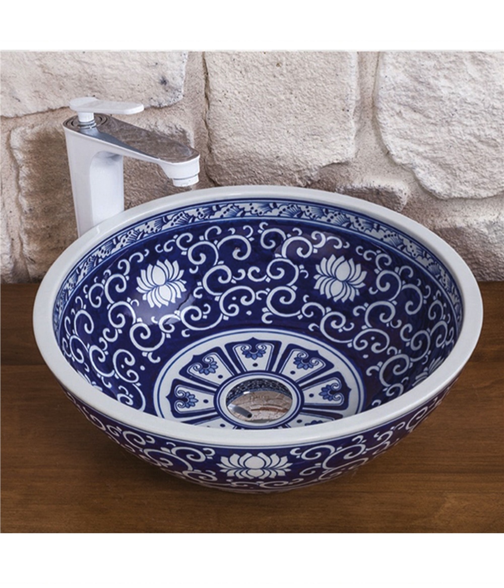 Pure | Çini Desenli Çanak Lavabo
