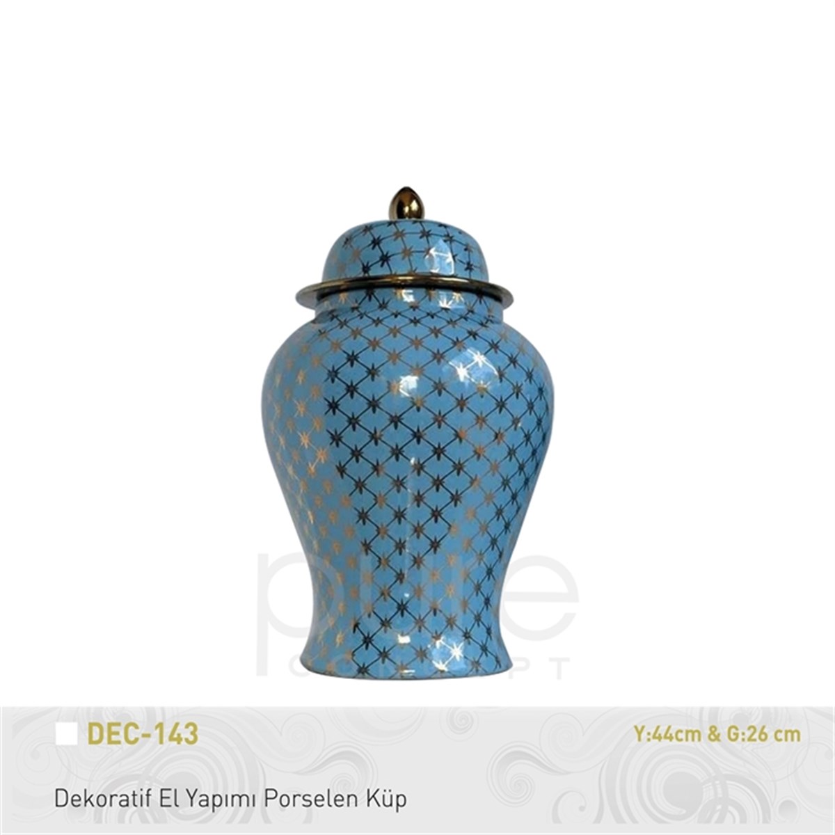 Pure | Dekoratif El Yapımı Porselen Küp Y44xg26