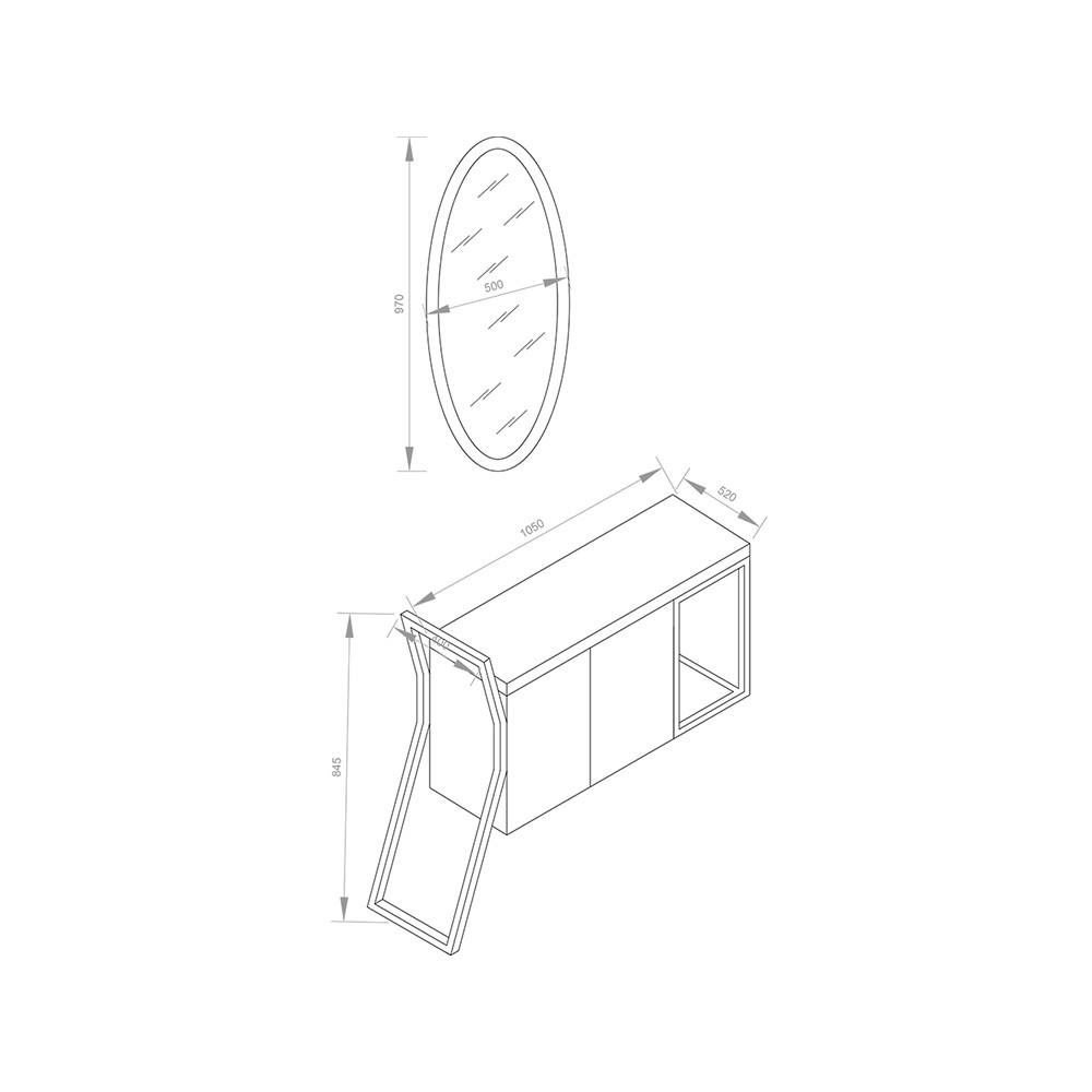 Pure Concept Elif Krom Lavabo Bataryası (Outlet)