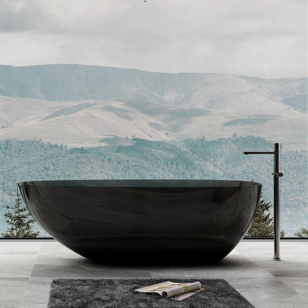 Pure Concept 170x80 Siyah Şeffaf Bağımsız Küvet
