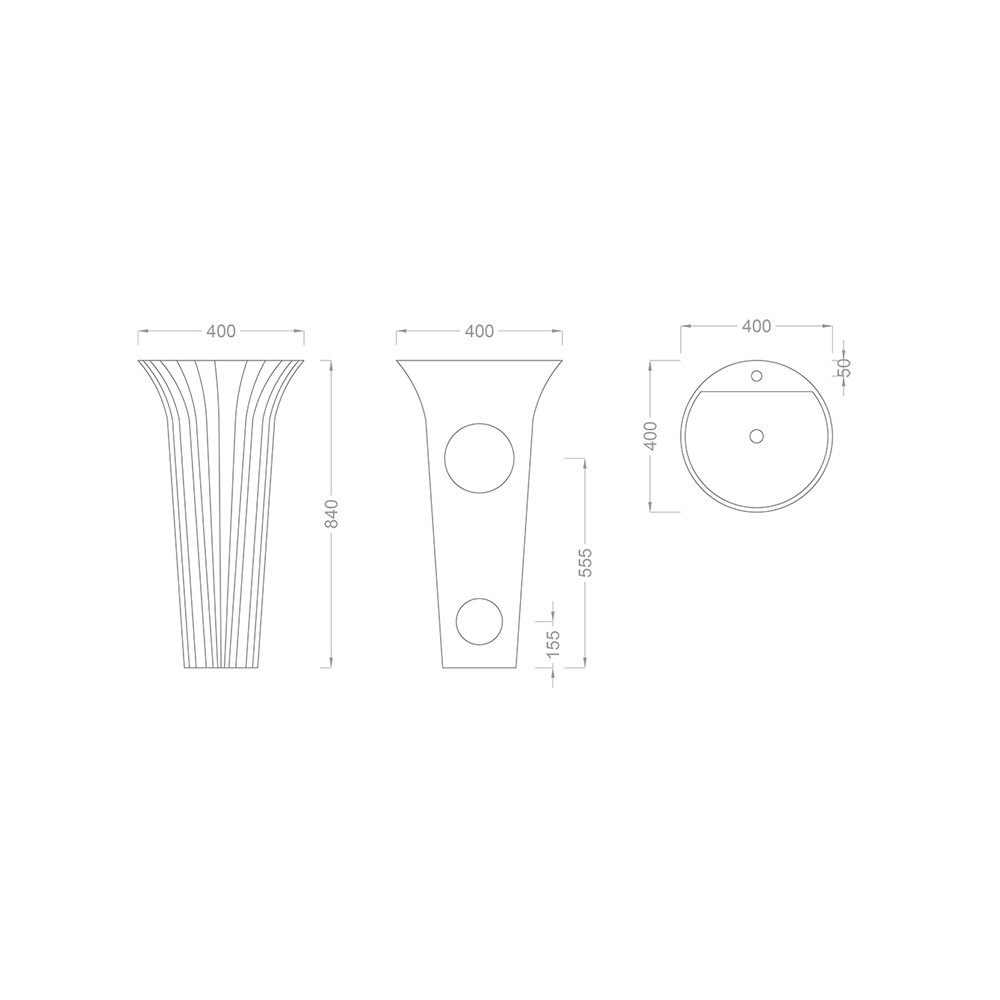 Pure Concept Bright Mat Siyah Monoblok Lavabo