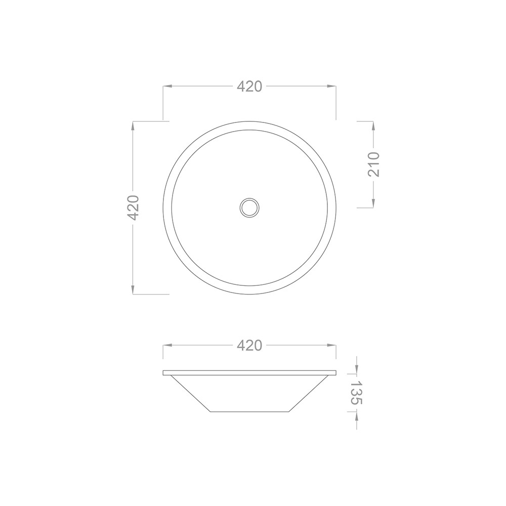 Pure Concept Alder Dekoratif Altın Cam Lavabo