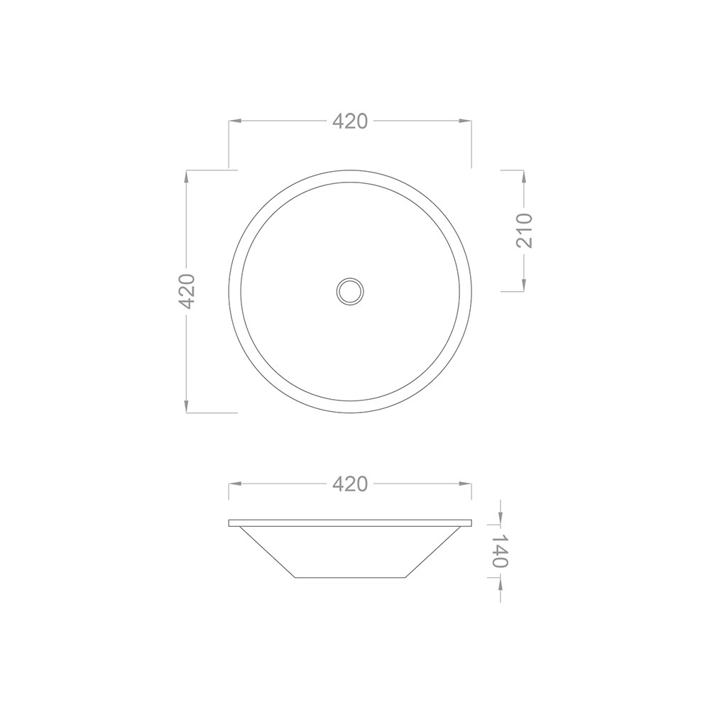 Pure Concept Alder Dekoratif Gümüş Cam Lavabo