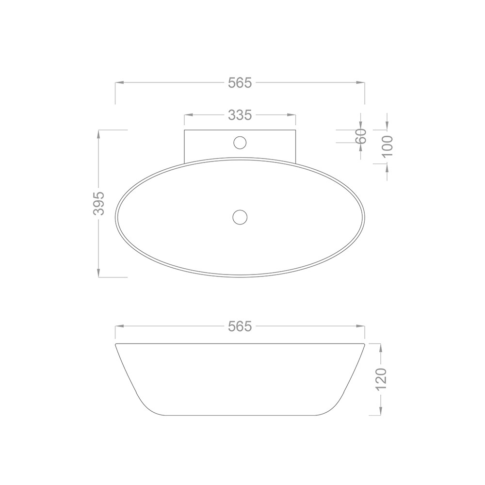 Pure Concept Beyaz Tezgah Üstü Çanak Lavabo