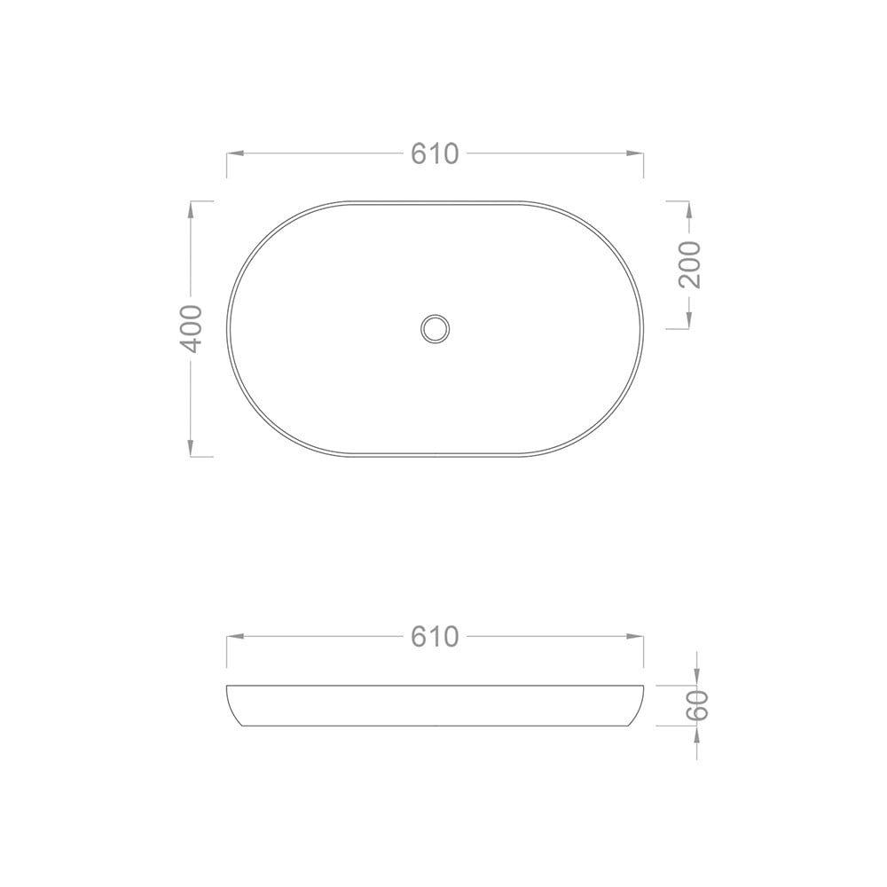 Pure Concept Beyaz Yarı Ankastre Çanak Lavabo