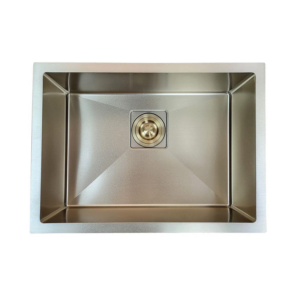 Pure ConceptAltın 60x43 Tek Göz Paslanmaz Çelik Evye