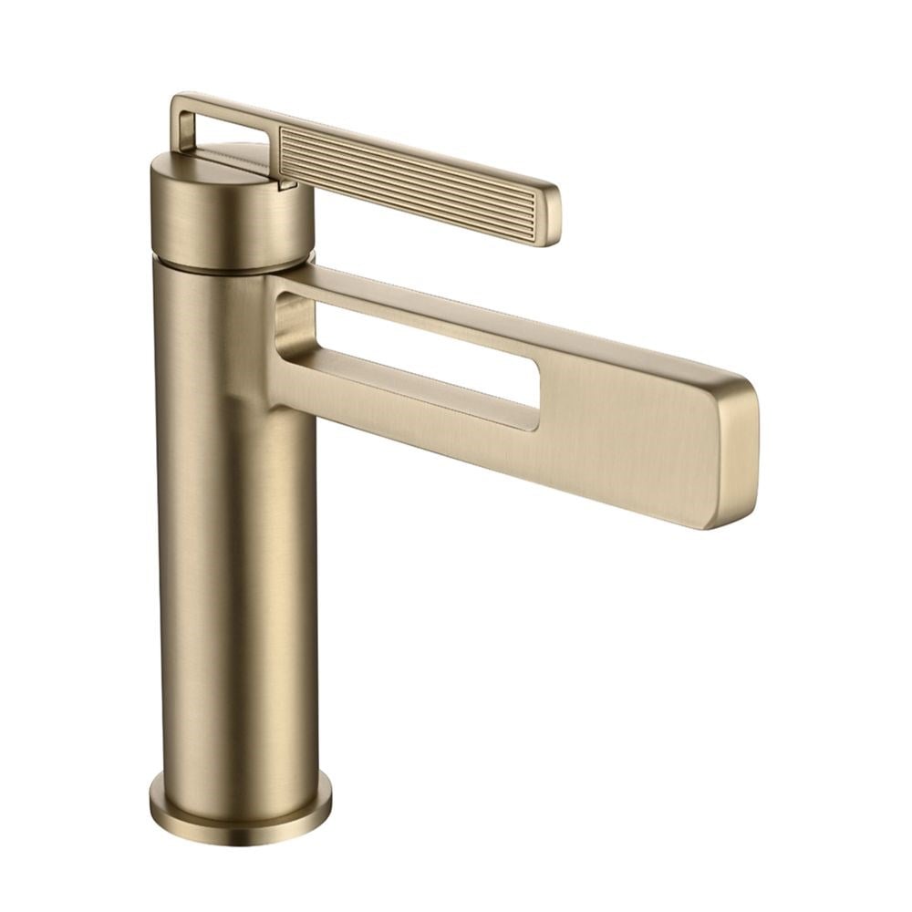 Pure ConceptAstro Fırçalanmış Altın Çanak Lavabo Bataryası