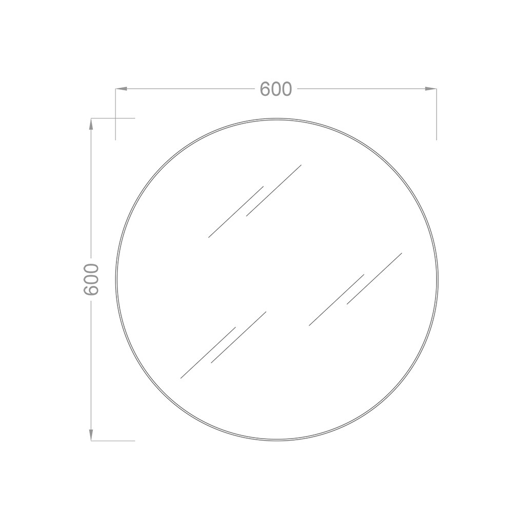 60 cm Ayışığı Oval Led Ayna