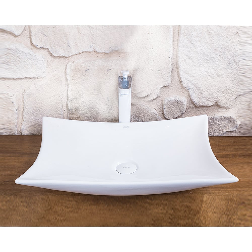 Pure Concept Beyaz Tezgah Üstü Çanak Lavabo