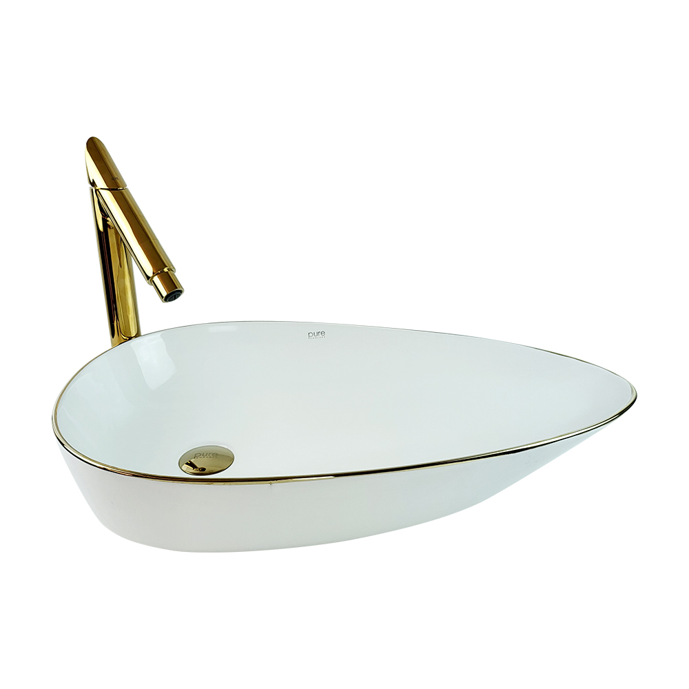 Pure ConceptBeyaz Gold Çanak Lavabo   