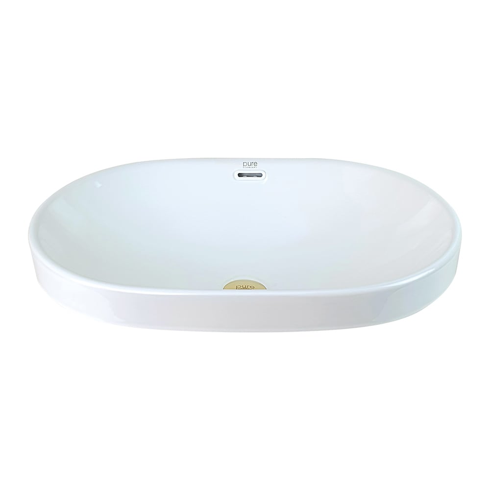 Pure Concept Beyaz Yarı Ankastre Çanak Lavabo