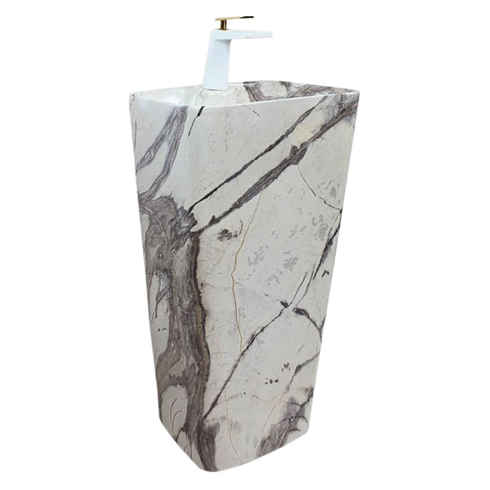 Pure ConceptCalacatta Gray Monoblok Lavabo