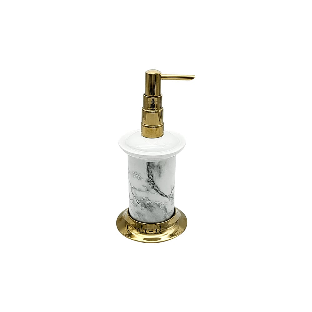 Pure ConceptCalacatta White Gold Set Üstü Sıvı Sabunluk