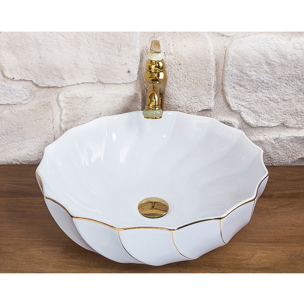 Pure ConceptCircle Gold Çanak Lavabo